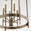 Quorum Lighting Hamilton 6 - Light Chandelier in  Dark Brass - 3 of 4
