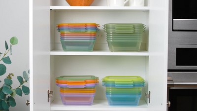 Ello Snap and Nest 3c 10pc Plastic Divided Meal Prep Food Storage