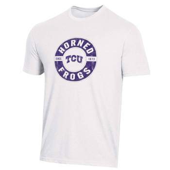 NCAA TCU Horned Frogs Men's White Biblend T-Shirt