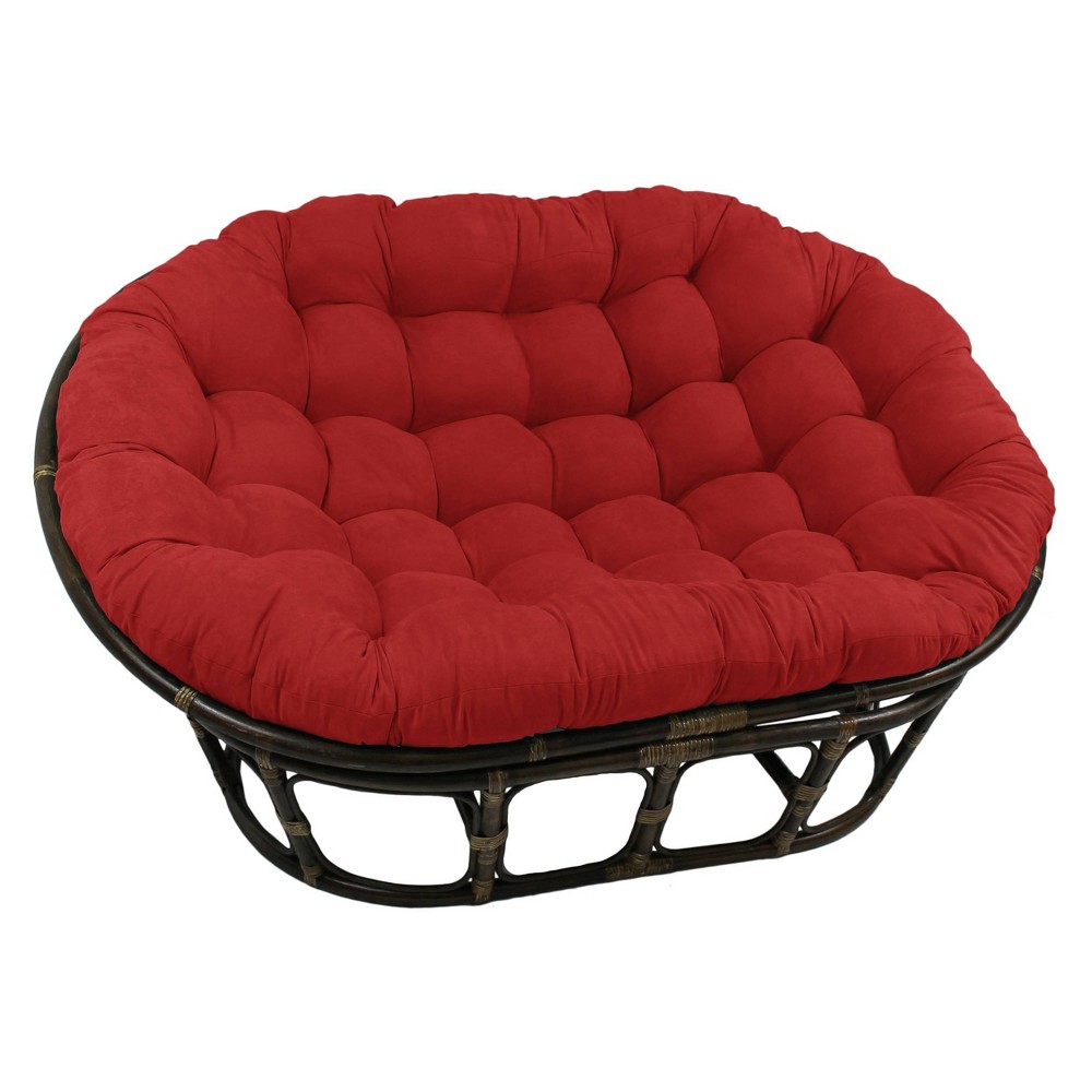 Photos - Chair 63"x45" Double Papasan with Micro Suede Cushion Cardinal Red - Internation