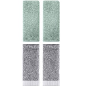 REGALWOVEN 4 Pcs Kitchen Bath Soft Absorbent Hand Towel Set - 1 of 4