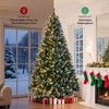 Lycvki 9ft Pre-Decorated Artificial Christmas Tree with Flocked Frosted Tips, Pine Cones, Red Berries, Metal Base for Holiday Party - 3 of 4