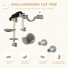 5pc Cat Wall Shelves with Hammock, Perches, Ladder, Scratching Post - 4 of 4
