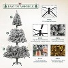 6 Ft Pre-Lit Snow Flocked Artificial Christmas Tree with 250 Warm White Lights, 800 Branches Tips - 3 of 4