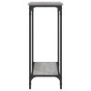 Clihome Sonoma Oak Industrial Console Table, Matte Black Metal Frame, with Shelf & Adjustable Feet - 4 of 4