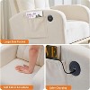 Modern Nursery Rocking Chair, Comfortable Rocker Recliner with Side Pocket, Footrest and USB Port, Mid Century Upholstered Rocker Glider, High Back - 4 of 4