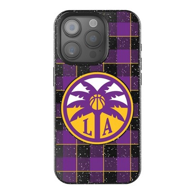 Keyscaper WNBA Plaid Bling Cell Phone Case for iPhone 15