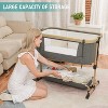 MYKKO 3 in 1 Baby Bassinet, Rocking Bassinets Bedside Sleeper, One-Second Convert Travel Portable Bassinet Newborn Baby (White) - 3 of 4