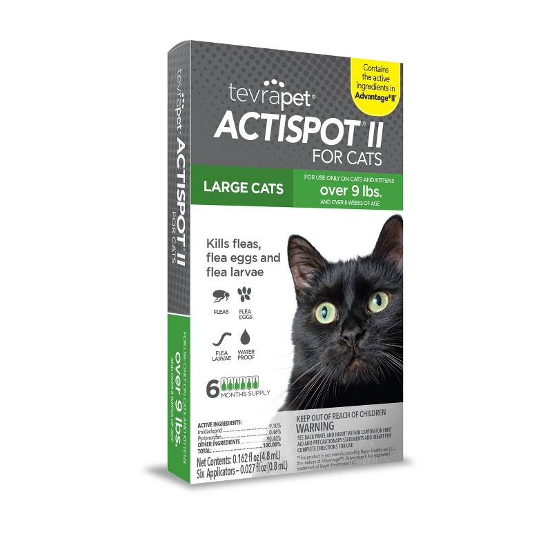 Tevra Pet Actispot II Flea Prevention for Cats - 6 Doses, 1 of 5