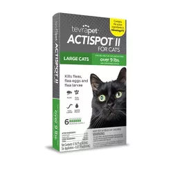Tevra Pet Actispot II Flea Prevention for Large Cats - Over 9lbs - 6 Doses
