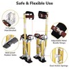 Yescom 16"-24" Drywall Stilts Adjustable Aluminum Painting Tool with Leg Pads Protect for Painter Taping Cleaning Costume Show Glory Yellow YES0540 - 4 of 4