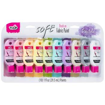 Tulip • Brush-on fabric paint Rainbow color collection 12pcs