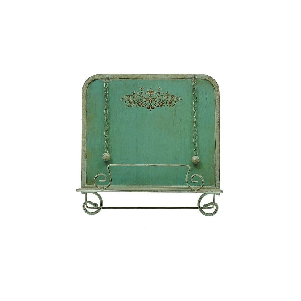 13.5 Metal Book Holder Aqua - Storied Home: Vintage Easel Design, Page Weights, Kitchen Display