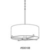 Progress Lighting Palacio 4-Light Pendant, Vintage Gold Finish, White Silk Shade - 2 of 2