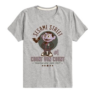 Boys' - Sesame Street - Count Von Count Short Sleeve Graphic T-Shirt - 1 of 4