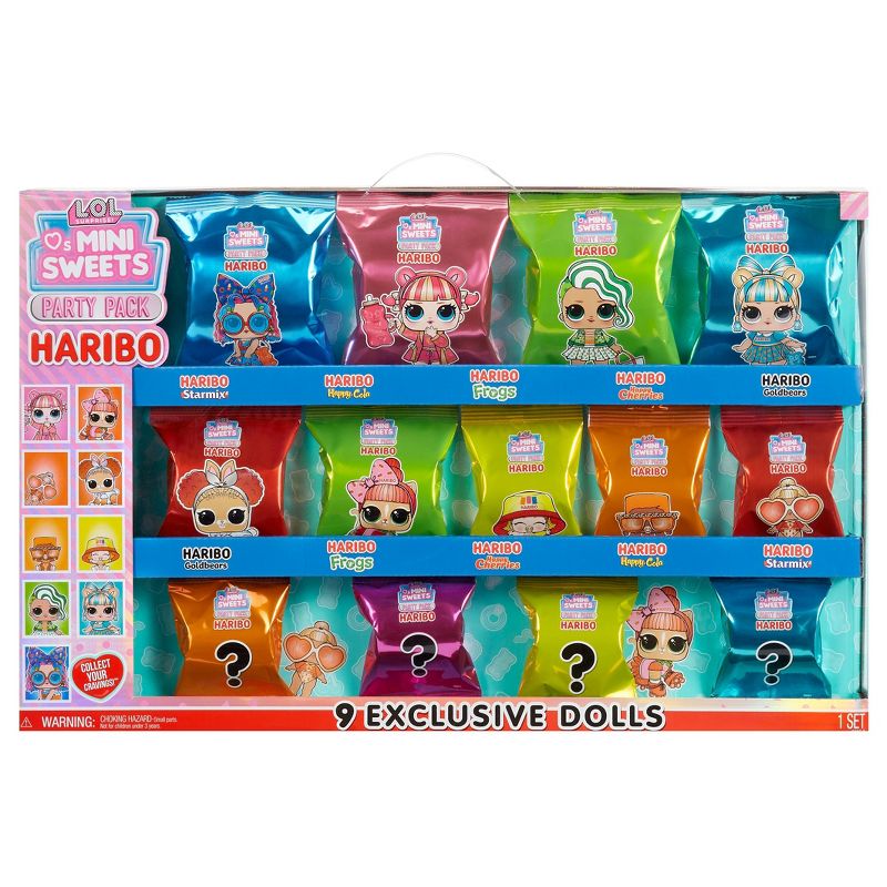 L.O.L. Surprise! Loves Mini Sweets X HARIBO Party Pack with 9 Dolls, 45+ Surprises, Accessories, Limited Edition Dolls,Theme Collectible Dolls, 1 of 9