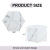 FURNIinspire Coffee Tables Modern MDF Coffee Table with Patterned Texture Design for Living Room and Interior Decoration, White, 23.6"*27"*16.5" - 3 of 4