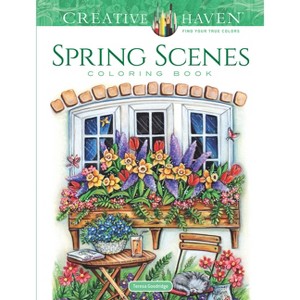 Creative Haven Spring Scenes Coloring Book - (Adult Coloring Books: Seasons) by  Teresa Goodridge (Paperback) - 1 of 1