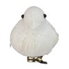 Northlight Sparkly Glitter Bird Clip-On Christmas Ornament - 5" - White - 4 of 4