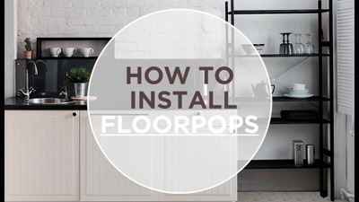Arbor Black and Gray Floral Geometric Vinyl Peel & Stick Floor Tiles