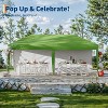 10'x20' Commercial Pop-Up Canopy Tent – Instant Setup Shelter with 2 Sidewalls, 12 Stakes & 6 Sandbags, Portable Outdoor Tent - 3 of 4