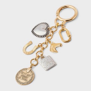 Mixed Western and Horse Bag Charm - A New Day™ Gold/Silver - 1 of 2
