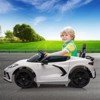 Kids Ride on Car, Licensed Corvette Battery Powered Car, 12V Toddles Electric Sports Car Toy with Remote Control - 2 of 4