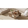 NicBex Set of 2 Modern Rectangle Coffee Table with Splicing Design,Minimalist Combination Tables,Center Table for Living Room - 3 of 4