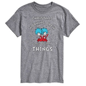 Men's - The Cat in the Hat - Christmas Morning Crew Dad Short Sleeve Graphic T-Shirt - 1 of 4