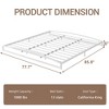 Bed Frame, Heavy Duty Metal Platform Low Bed Frame Twin, No Box Spring Needed, Noise Free, Easy Assembly - 2 of 4