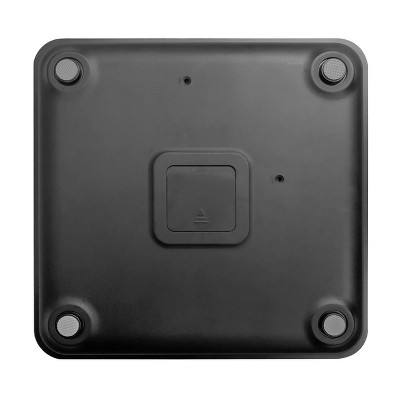 Black Digital Body Analysis Bathroom Scale with Stainless Steel Sensors