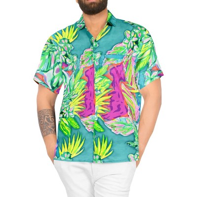 Happy Bay Mens Hawaiian Shirts Short Sleeve Button Down Shirt Men's Casual  Shirts Vacation Aloha Beach Summer Shirts For Men Funny : Target