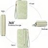Wikineon Wallet for Women Clutch RFID Blocking Wristlet Leather Purse Large Capacity Credit Card Holder with Grip Hand Strap - 3 of 4