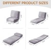 Hooseng Bean Bag Bed, Folding Sofa Bed for Adults with Washable Velvet Cover, 4 in 1 Convertible Floor Sofa Couch for Living Room Bedroom - 3 of 4