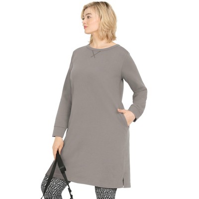 ellos Plus Size French Terry Tunic Dress
