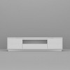Famapy White Glossy TV Stand with Rounded Corners - Modern Living Room Media Console - 4 of 4