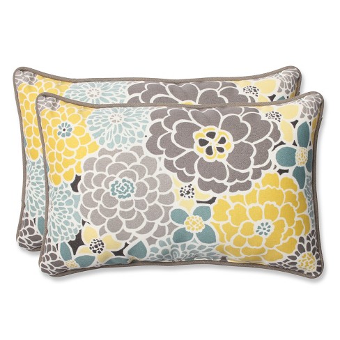 2-piece Outdoor Lumbar Pillows - Lois - Pillow Perfect : Target