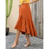 Maternity Dress High Waist Maternity Patchwork Long Skirt - 3 of 4