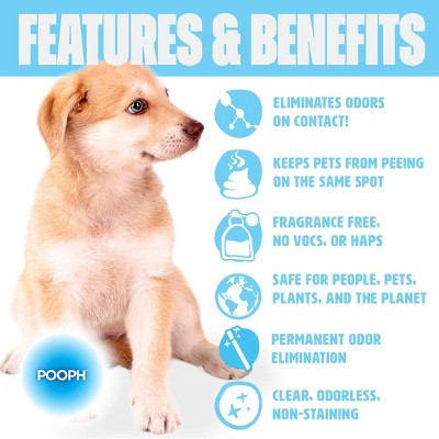 Pooph 20 oz Fragrance-Free Pet Odor & Stain Eliminator Spray