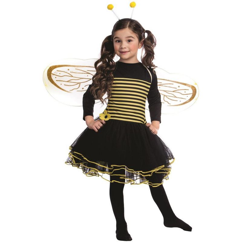 Dress Up America Bumblebee Dress Costume for Girls, 1 of 3