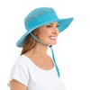 Collections Etc Wide Brim Lightweight Ventilated Adjustable Sun Hat - 2 of 4