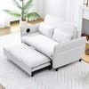 Compact 65.74" Modern Sleeper Sofa with Adjustable Armrests and Pull-Out Bed for Living Room -3irtyhousy - 3 of 4