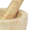 Cilio, Marble Mortar and Pestle, 4" round x 2.25" deep, Ivory - image 3 of 4