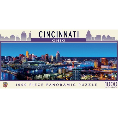 MasterPieces American Vistas Puzzles Collection - Cincinnati 1000 Piece Panoramic Jigsaw Puzzle