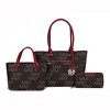 MKF Collection Lady II M Signature Large Tote, Small Tote & Wallet Set Vegan Leather, Stylish Women’s Handbag M Design by Mia K - 2 of 4