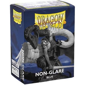 Dragon Shield Standard Size Card Matte Sleeves 100 CT - Non Glare Blue - Smooth & Tough Premium TCG Sleeves | Compatible with Pokemon, Flesh & Blood, - 1 of 2