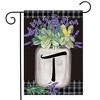 Briarwood Lane Everyday Garden Flag 12x18 For Outdoor Farmhouse Monogram Letter T Garden Flag Flags For Outside - 2 of 4