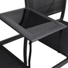 vidaXL 2 Seater Patio Bench, 51.6" Steel and Textilene Black - 4 of 4