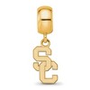 Black Bow Jewelry 14k Yellow Gold Plated Sterling Silver USC Trojans NCAA Bead Charm - 2 of 4