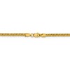 Black Bow Jewelry 2.25mm 14k Yellow Gold Hollow Franco Chain Necklace - 4 of 4